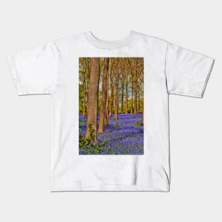 Bluebell Woods Greys Court Oxfordshire England UK Kids T-Shirt